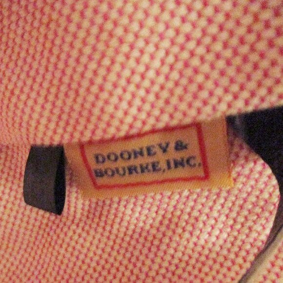 Dooney & Bourke Satchel Handbag Black Croc Embossed Leather Reversible Clip Lock - Picture 13 of 15